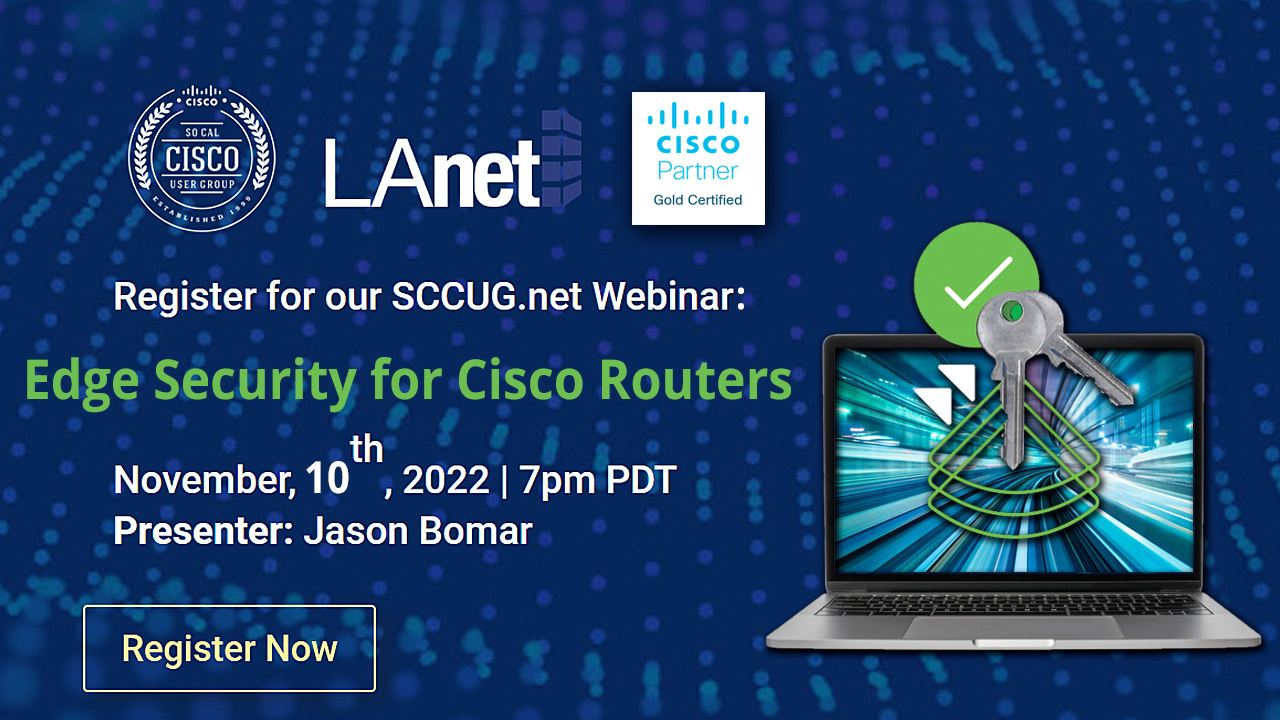 November Webinars Edge Security for Cisco Routers